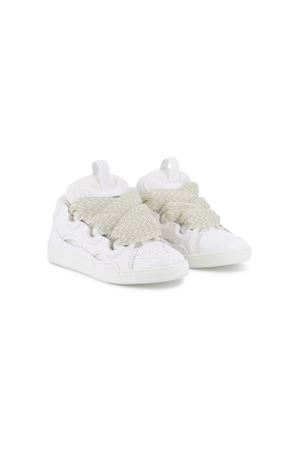 sneakers in pelle bianco LANVIN KIDS | N3021810P